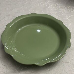 GP Gail Pittman Hospitality Collection Pie Plate Pan Baking Dish Sage Green